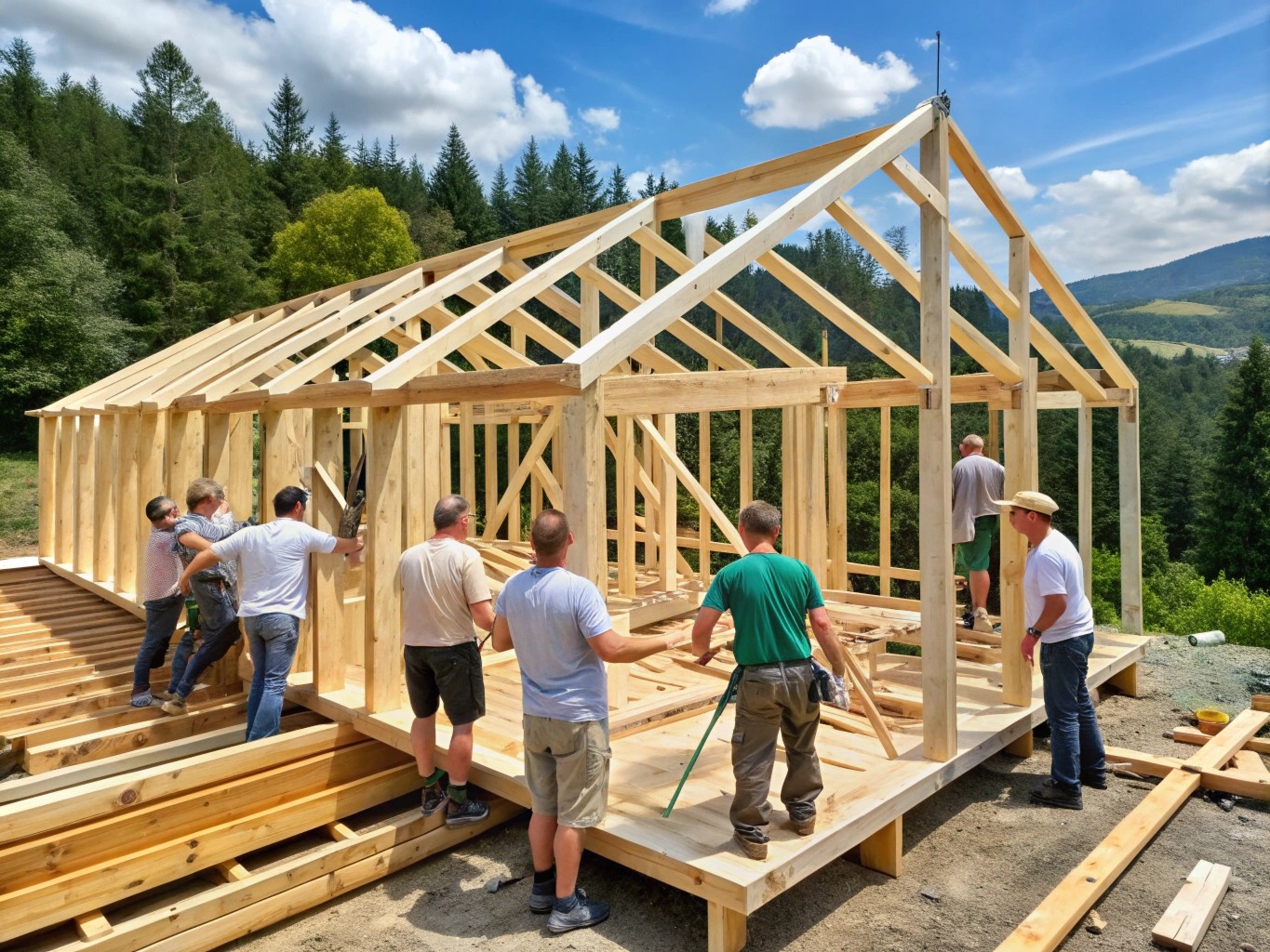 Дерево - древнейший строительный материал