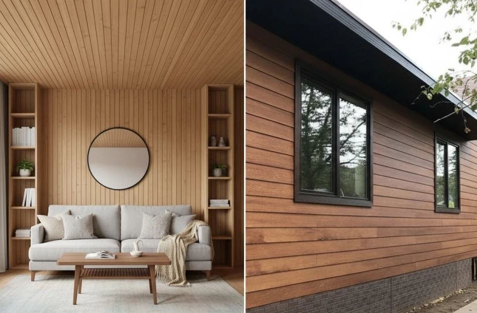 Применение вагонки и имитации бруса