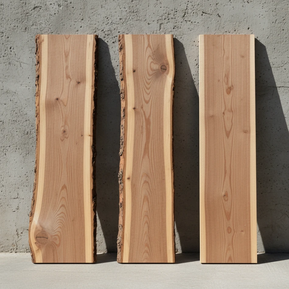 Доска необрезная, полуобрезная, обрезная