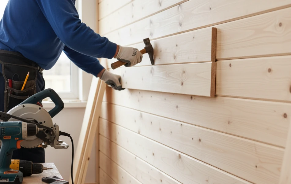 Монтаж вагонки