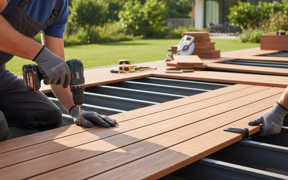 Монтаж террасной доски: от лаг до финального крепления