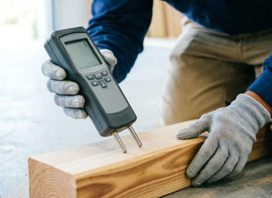 Проверка влажности доски