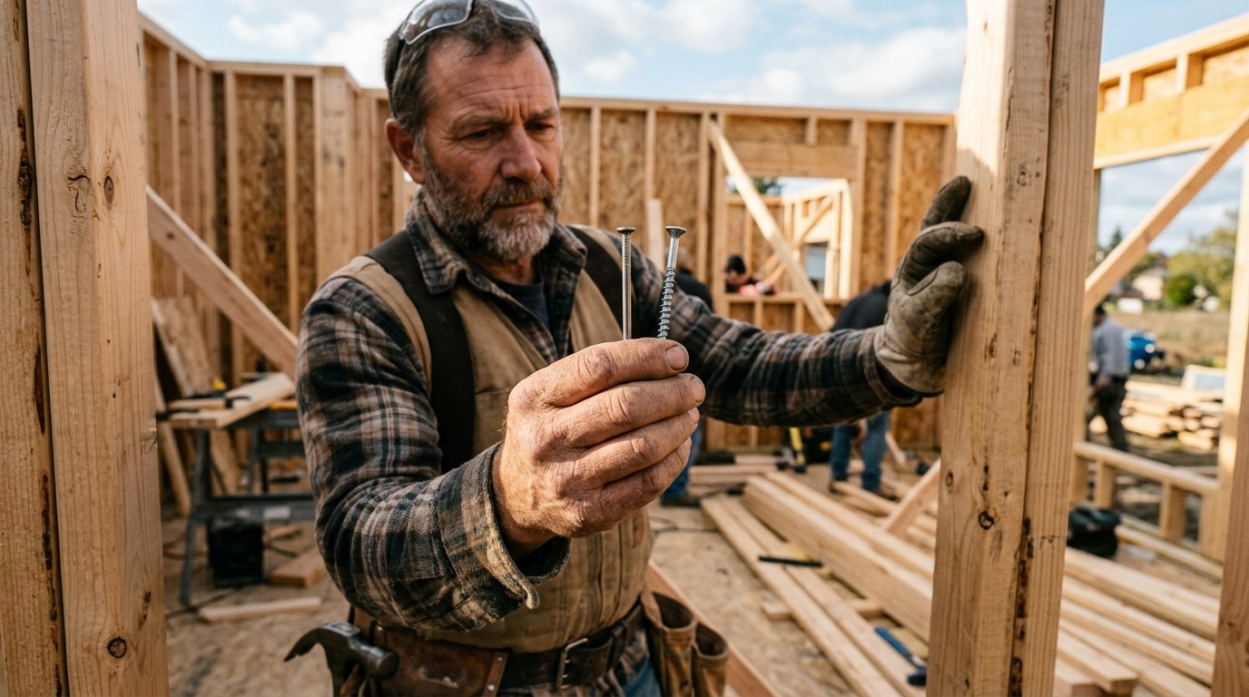 Почему каркасник собирают на гвозди, а не на саморезы