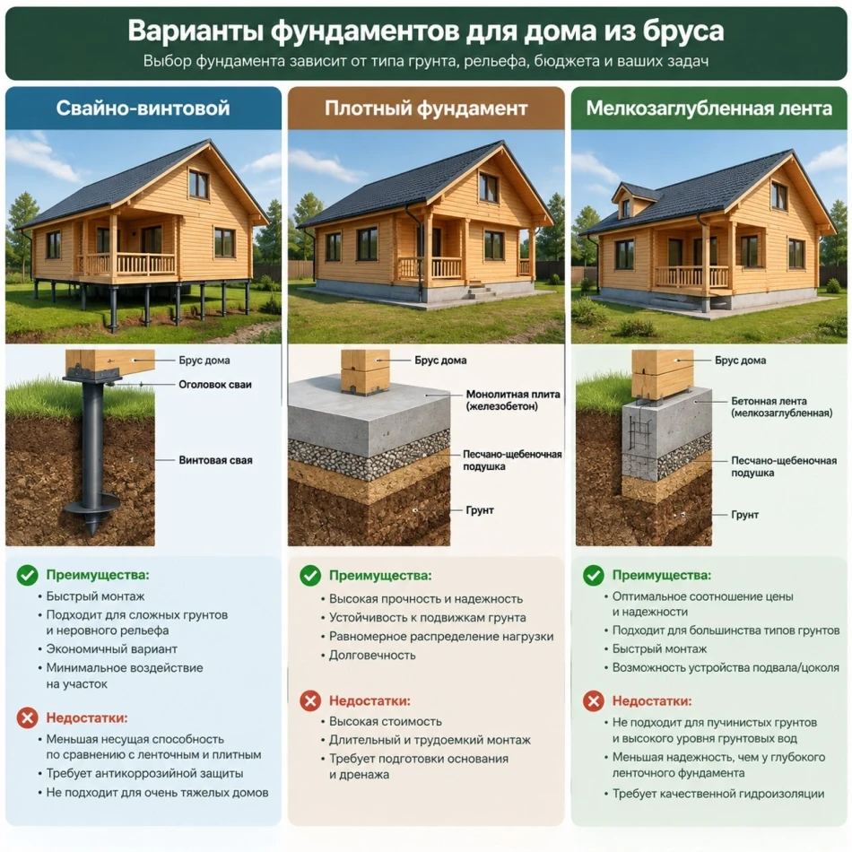 Как строить дом из бруса